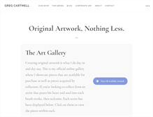 Tablet Screenshot of gregcartmell.com